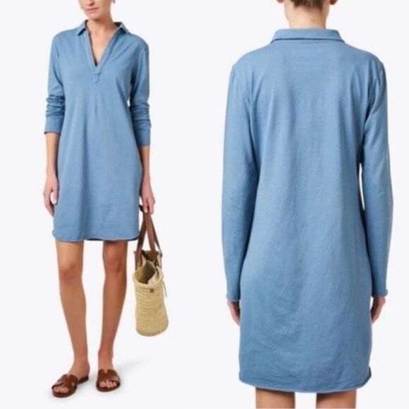Frank and Eileen Nicole Polo Blue Cotton Dress S - Picture 1 of 7